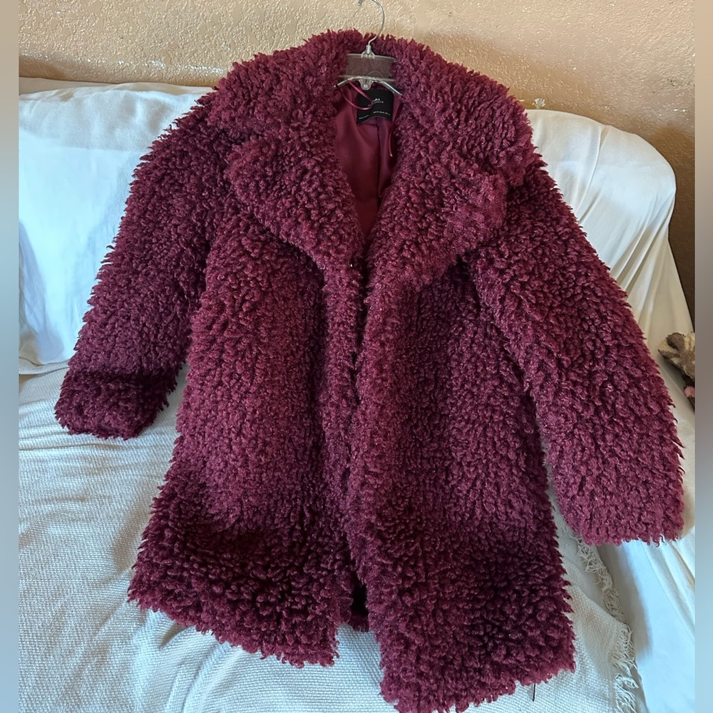 Long teddy coat